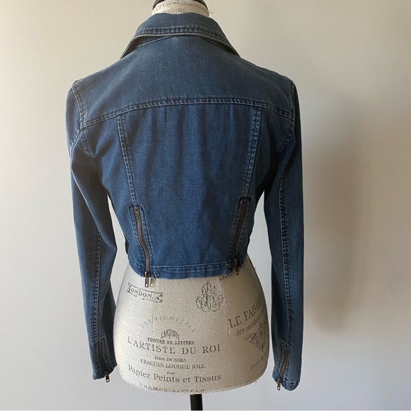 Free People Cropped Denim Jacket - Picture 3 of 9